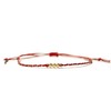 Red String Bracelet, 14K Gold Filled beaded Bracelet, Good Luck
