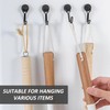 HDGSAFD Pack of 6 magnetic hooks, magnetic coat hooks, rotating