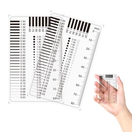 Crack Ruler Crack Monitor Crack Width Ruler - Gap Measure Measuring Tools for Precise Car and Furniture Inspection, Expert Gauge for Appraisers and Craftsmen, High Precision, Easy to Use (Pack of 2)