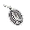 AFP Praying Hands Pendant 925 Sterling Silver AS-742, Sterling Silver,