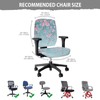 Xorudoydet Blue Cherry Blossom Print Office Chair Seat Cover, Spandex