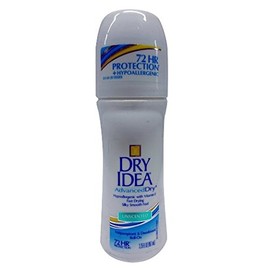 Dry Idea Roll-On Advanced Dry Antiperspirant & Deodorant, 72 HR, Unscented 3.25 FL Oz (Pack of 3)