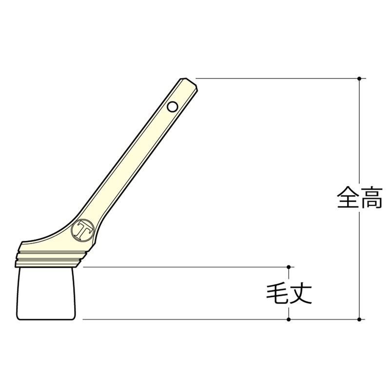 Otsuka Brush Marte New Hakuto Thin Mouth Muscular Brush White