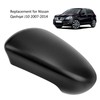 Door Rear View Mirror Cover Left Right Side ABS Black