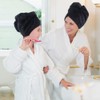 Sinland Microfiber Hair Drying Towels Ultra Absorbent Hair Turban Drying