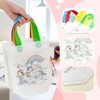 JurciCat Pack of 12 Fabric Bags for Painting for Children