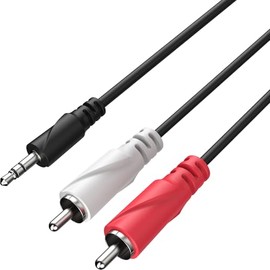 Comsol 3.5mm Male to 2 x RCA Male Audio Cable 5m