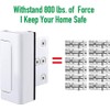CRANACH Home Security Door Reinforcement Lock, 3” White – Child