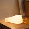 Ocegaoem Duck Night Light, Lying Flat Silicone LED Lamp, Dimmable