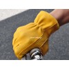 NAPA Deerskin Deerskin Plain Leather Gloves Black & Gold M