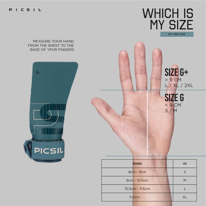 PICSIL Falcon Grips + Wrist Pads + Bag, Carbon Fibre
