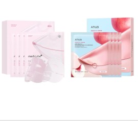 Mascarilla Facial Medicube Salmon Dna Pdr Y Anua Colagen Kit