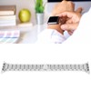 Watch Band Full Rhinestones Strap Metal Wristband Replacement Compatible for