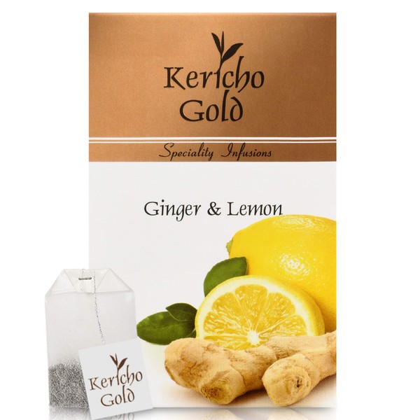 Kericho Gold Lemon Ginger Tea Bags - Flavourful Taste -