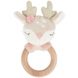 Bieco Deer Ella Grasping Toy Baby Wooden Baby Rattle Wooden Cuddly Toy Baby Deer Girl Rattles & Grasping Toys Baby Rattle 0 Months Baby Rattle Deer Rattle Wood Baby Grasping Toy Deer Ella Bieco Baby