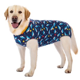 kzrfojy Dog Surgery Recovery Suit Dog Surgical Onesie for Female Male Dogs Soft Breathable Cone Alternative Abdominal Wounds Protector Post Spay Neuter After Surgery Wear