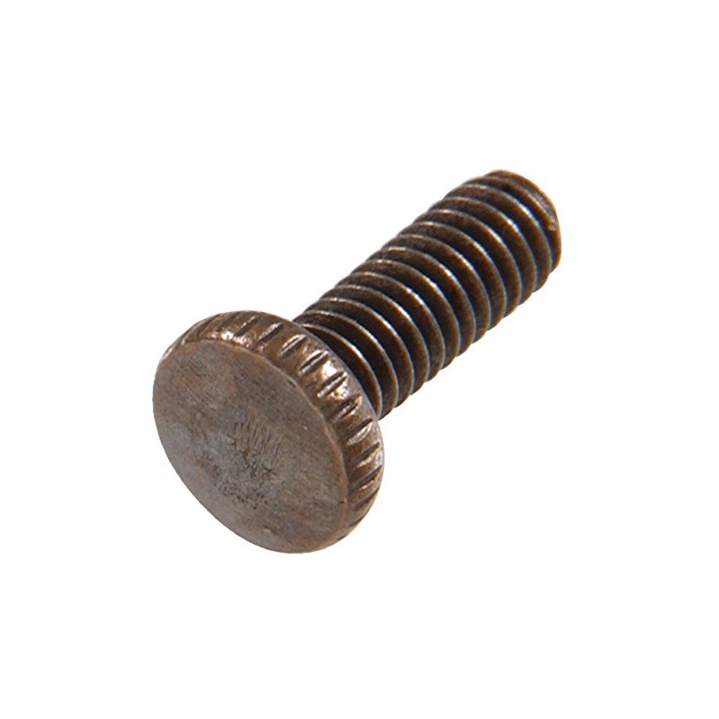 The Hillman Group 54074 8-32 x 1/2-Inch Antique Brass Knurled