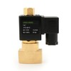 1/4" NPT Brass Electric Solenoid Valve 110V AC N.O. Air