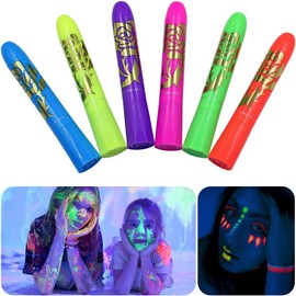 mefeny Face Paint, Set of 6 Colors, Body Paint, White Paint, Maternity Paint, Face Paint, Safe, Non-Toxic, Cosplay, Costume, Fool