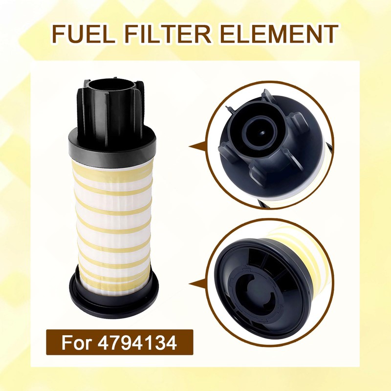 Fuel Filter Element 4794134 Compatible With Perkins 1204E-E44TA Engines Replacement