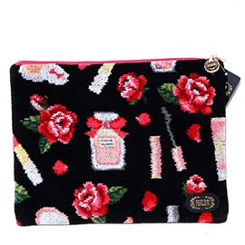 FEILER ETH-222017 ETERNAL HEROINE Flat Pouch, Eternal Heroine (Pattern Name) Black, black