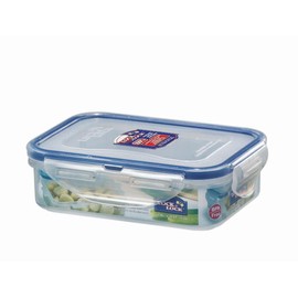 Lock & Lock Food Storage Box, Storage Container Set of 2 Transparent, Rectangular, 151 x 108 x 45 mm Set by Danto®