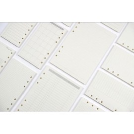 A6 Planner Refill Spiral Notebook Refill 6 Ring Binder Refill, for Filofax/Personal Journal, 45 Sheets/pc, Total 495 Sheets, Harphia (A6 3.74 x 6.77 Inches, Full Set 11 Pieces)