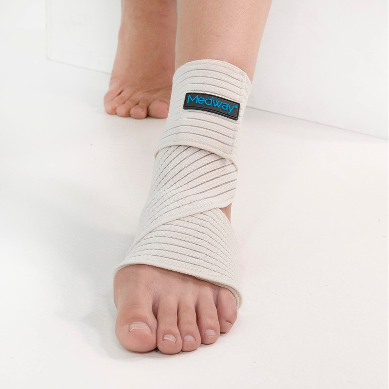 MEDWAY | Tobillera Elástica en Banda Color Beige Talla Universal