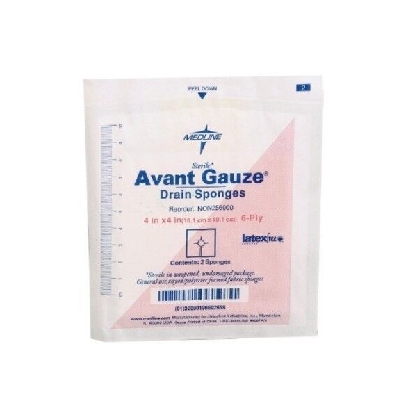 Avant Gauze McK Avant Gauze Drain Sponge 4 X 4