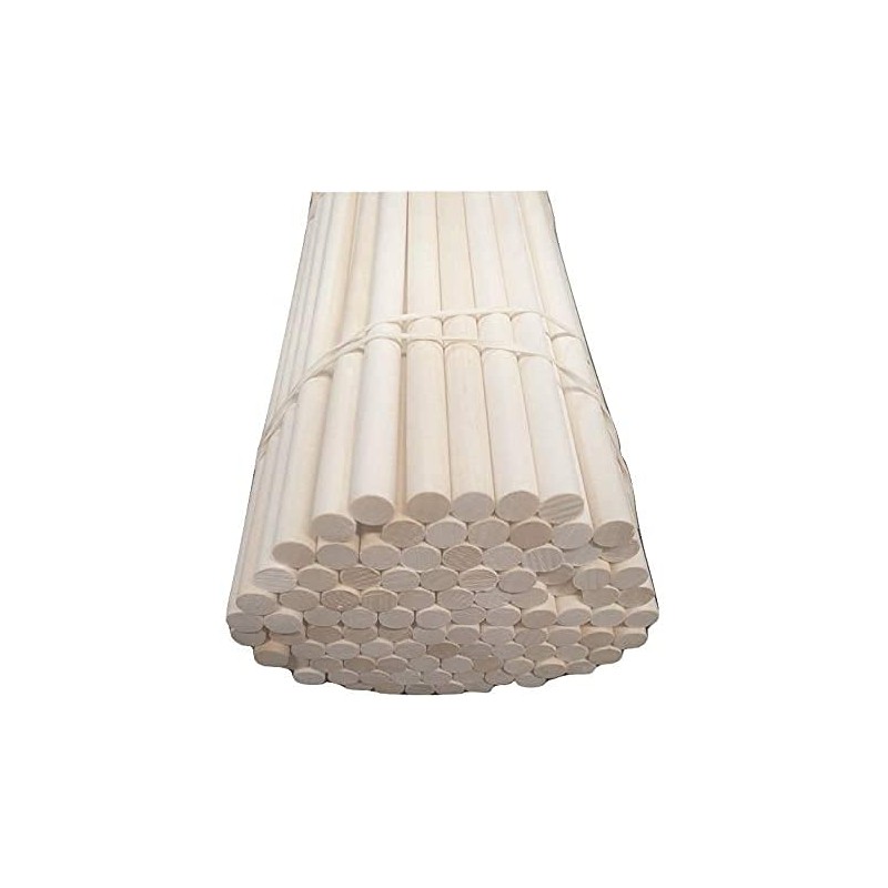 Trustleaf 10mm x 300mm Birch Hardwood Wooden Craft Sticks /