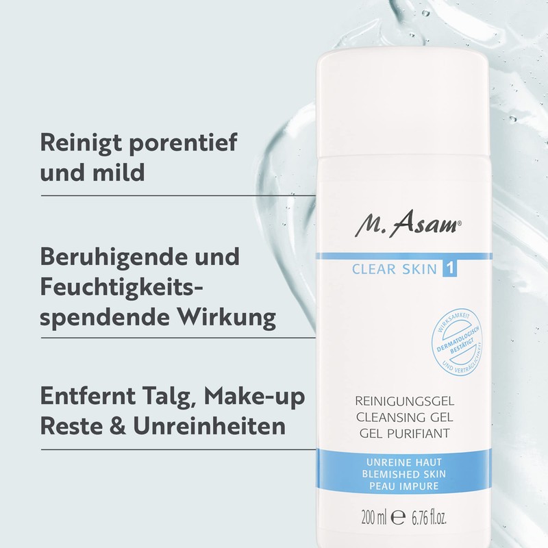 M. Asam Clear Skin Blemish Treatment Cleansing Gel – 200 ml