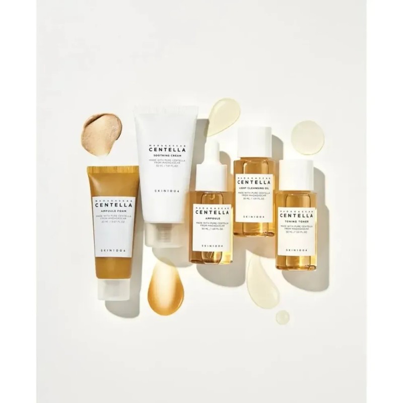 Skin1004 Facial Madagascar Centella Travel Kit 5 Piezas