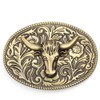 WOTOY Bronze Bull Belt Buckle
