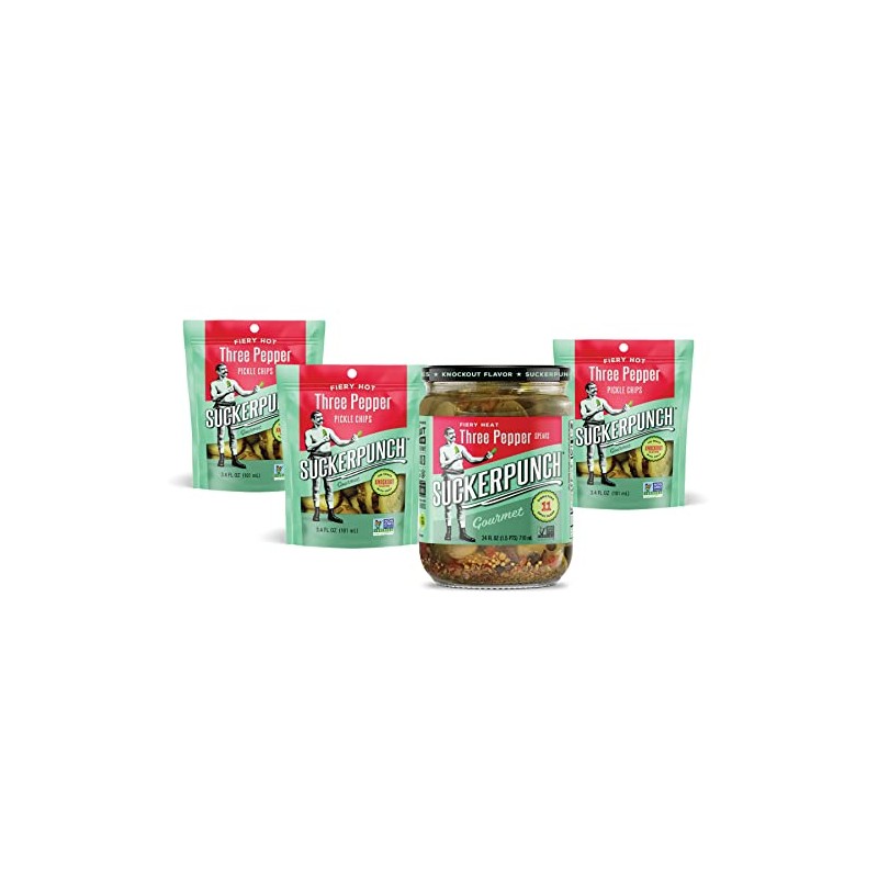 SuckerPunch Pickles | Pantry Pack | One 24oz Jar |