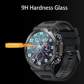 Msvueioe [4-Pack] Tempered Glass Screen Protector Compatible with EIGIIS/Diyeeni/Tiwain - K56 PRO/FOXBOX - K52, Waterproof 9H Hard Screen Protectors Cover for K56 Pro / K52 1.39 Inch