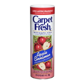 Carpet Fresh Rug and Room Deodorizer with Baking Soda, Cinnamon Apple Fragrance, 14 OZ [12-Pack]