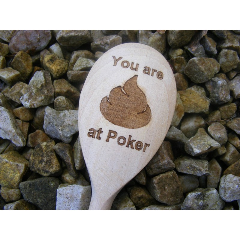FastCraft NEW ENGRAVED POKER WOODEN SPOON LOSER LAST BOOBY PRIZE