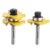 BAIDETS 1/4" Tongue and Groove Router Bits - Set of