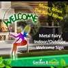 VFM - Garden Fairy Sign Metal Fairy Welcome Sign -