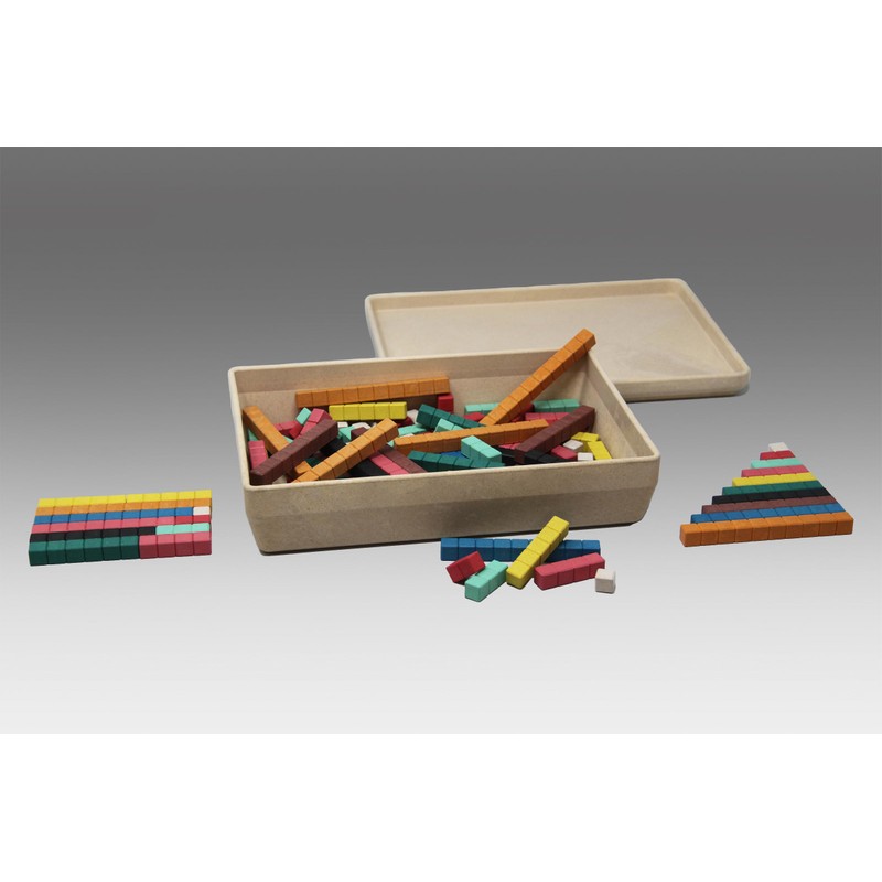 WISSNER® aktiv lernen - 126 Farbige Rechenstäbe Cuisenaire - RE-Wood