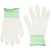 Midori Anzen MCG501N Low Dust Work Gloves, Fingertip Coating, Medium,