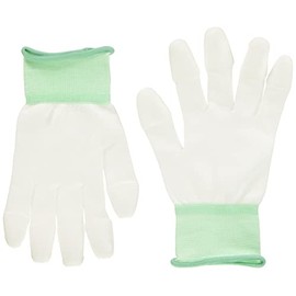 Midori Anzen MCG501N Low Dust Work Gloves, Fingertip Coating, Medium, 10 Pairs