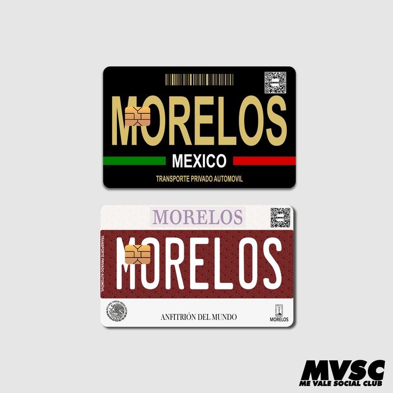 Card Stickers - Mexico Placas (Mexican License Plate) - For