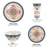 Melamine Dinnerware Set for 4-16 Pcs,Camping Dishes Set with Dinner