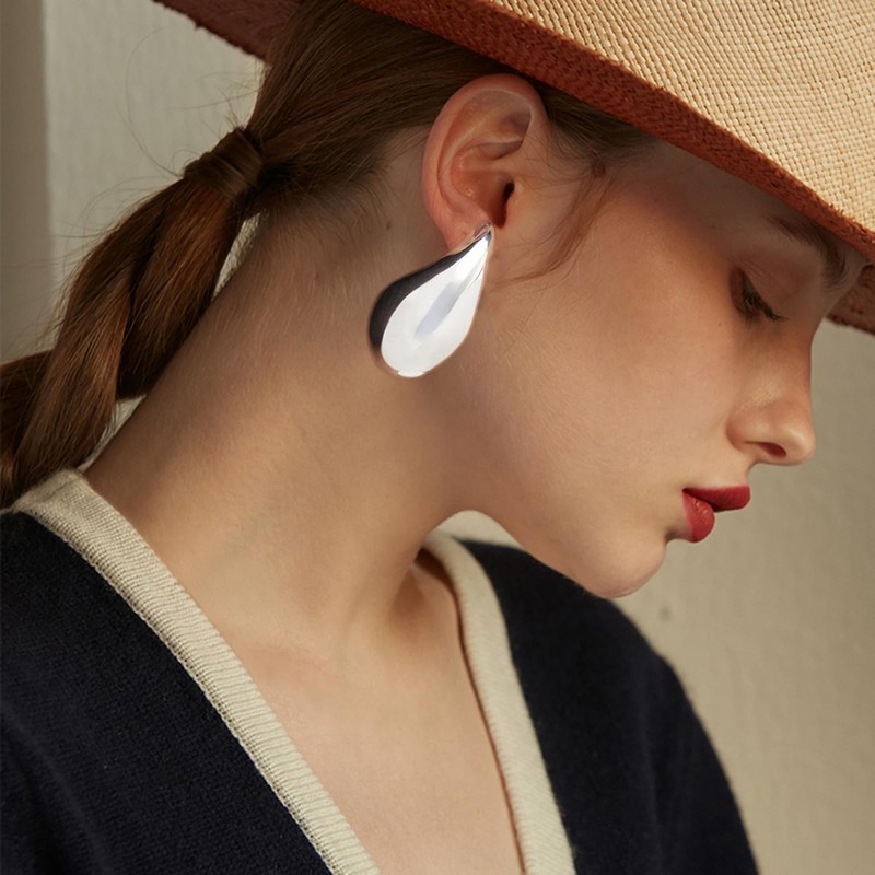 Extra Large Drop Earring Dupes, Oversized Chunky Gold Hoop Earrings