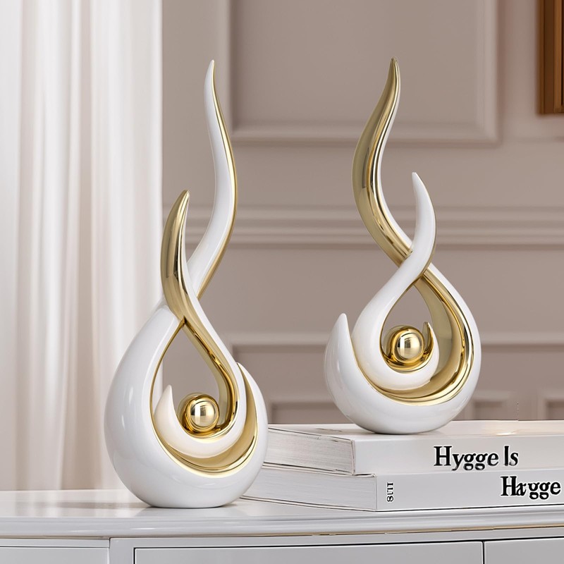 Modern Abstract Art Home Decor Accent,Contemporary Statues Coffee Table Decor