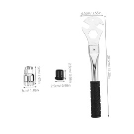 CHILDWEET 1 Set Bicycle Tools Women Bicycle Repair Parts Multi-function Ratchet Wrench Bike Repair Kit Pedal Repair Tool Mini Repair Tool Kit Bicycle Cone Wrench Stainless Steel Silver