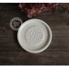 Mathilde M Broderie Soap Dish Round Ceramic Bathroom Nostalgia Country
