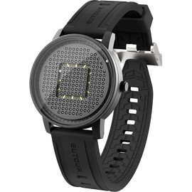 EUTOUR Yutor Magnetic Wristwatch, Men's, Creative, Cool, Simple, Casual, Quartz Watch, Magnetic Ball Design, 1.6 inches (40 mm) Dial, Rubber Band, Black