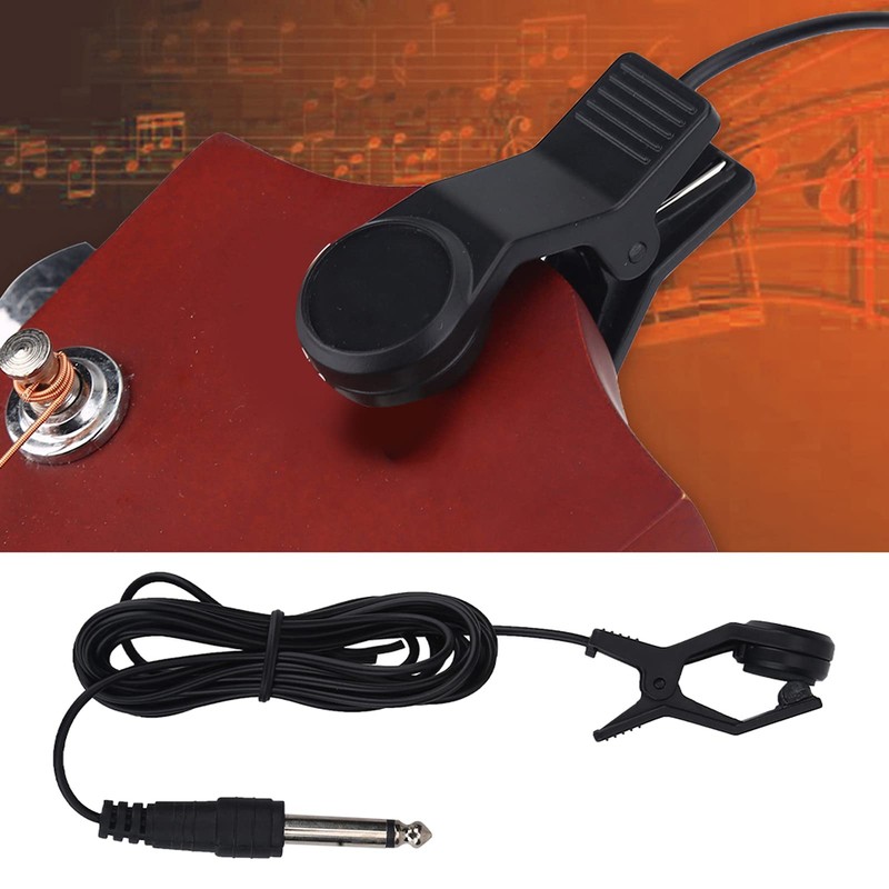 Clip on Portable Pickup Contact Microphone Vocal Pick Up Audio